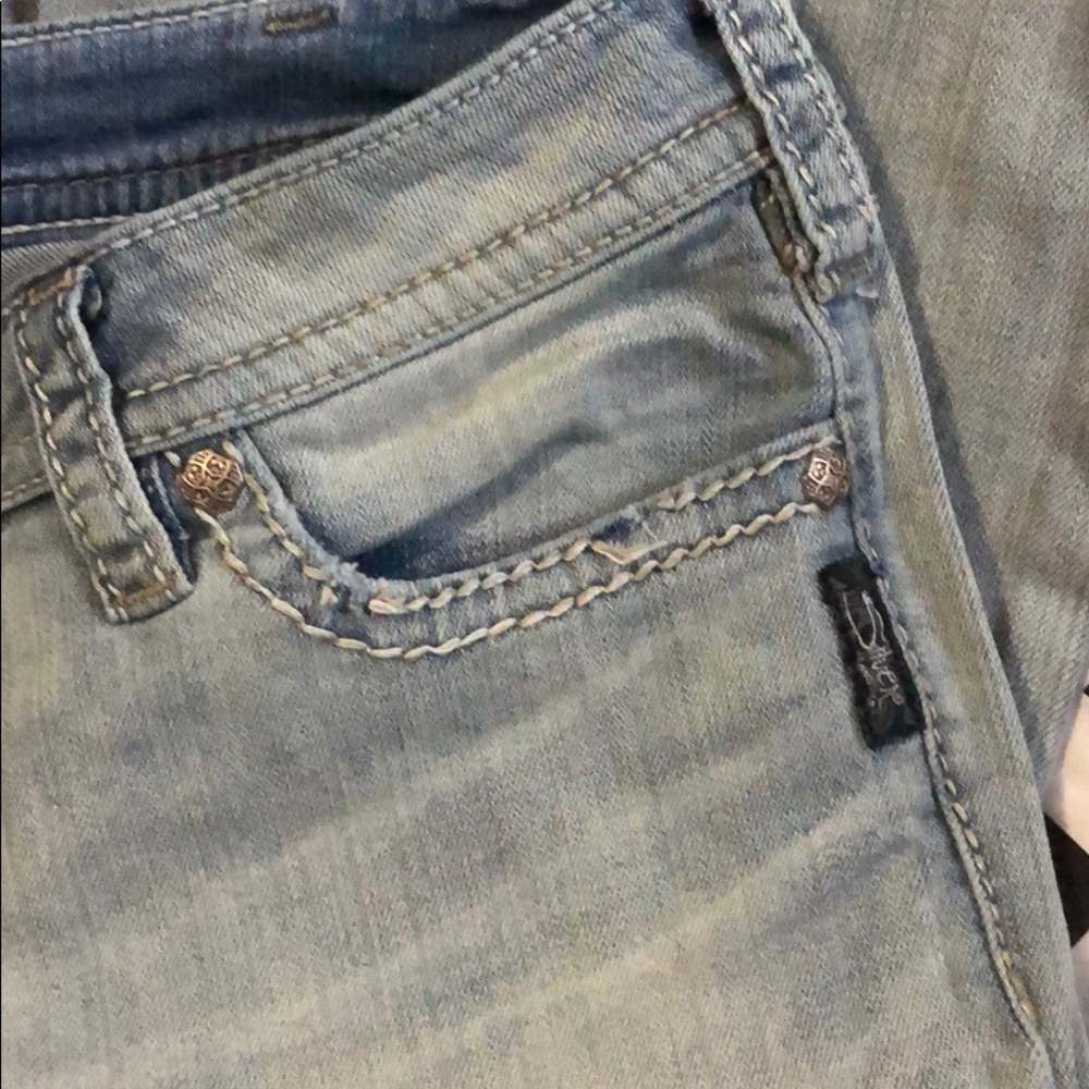Silver Jean Co. Pioneer light wash denim 33x33 - Picture 5 of 7